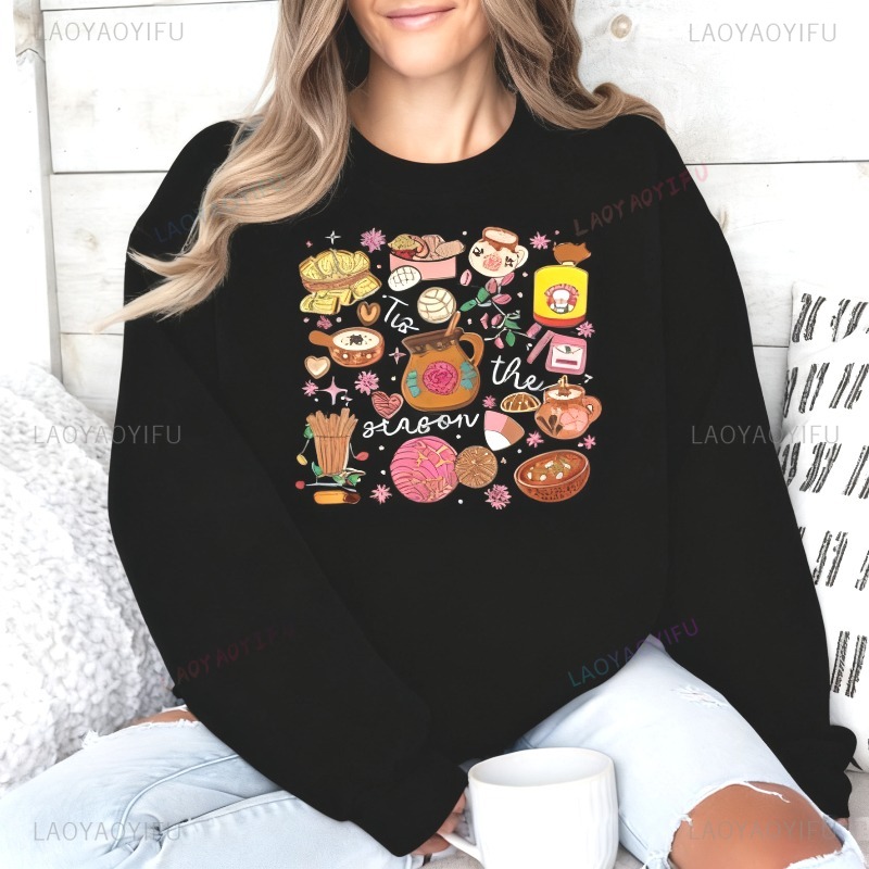 เสื้อฮู้ดคริสต์มาสสไตล์เม็กซิก - Xmas Food Snacks บทวิจารณ์และราคา
