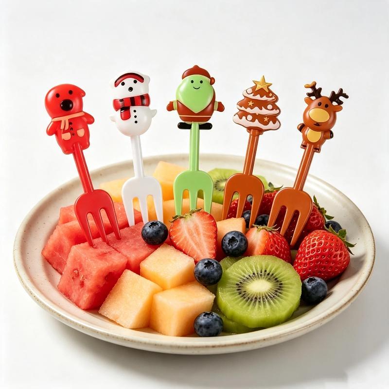 ส้อมผลไม้สำหรับคริสต์มาส 10 ชิ - Xmas Food Snacks บทวิจารณ์และราคา