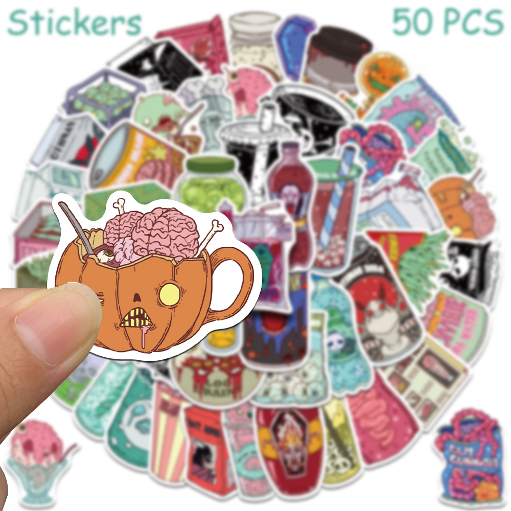 สติกเกอร์ลายซอมบี้สุดหลอน 50 ช - Zombie Snacks บทวิจารณ์และราคา