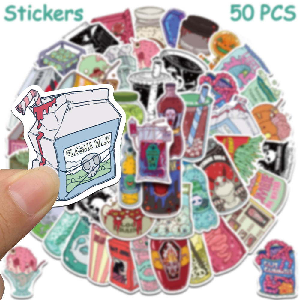 สติกเกอร์ลายซอมบี้สุดหลอน 50 ช - Zombie Snacks บทวิจารณ์และราคา