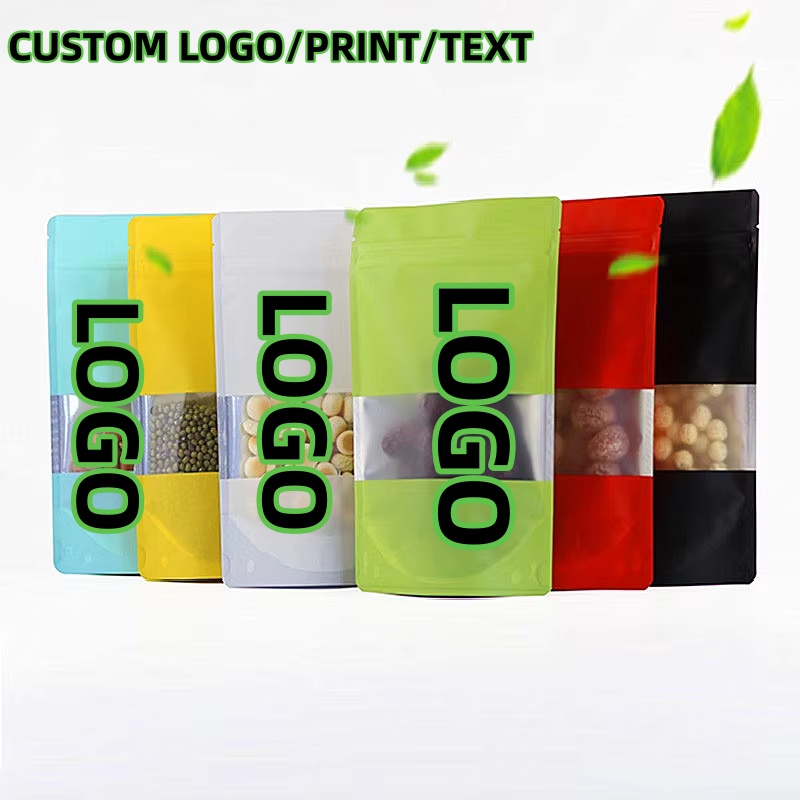 100PCS ถุงซิปล็อคฟอยล์แบบมีหน้ - Xmas Food Snacks บทวิจารณ์และราคา
