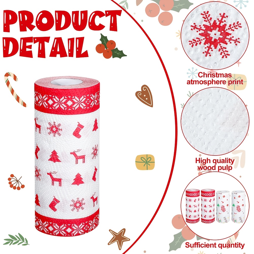 กระดาษเช็ดครัวแบบใช้แล้วทิ้งสำ - Xmas Food Snacks บทวิจารณ์และราคา