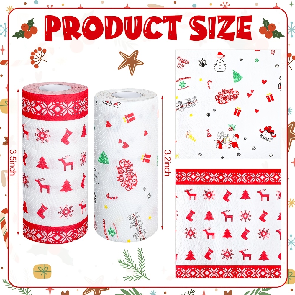 กระดาษเช็ดครัวแบบใช้แล้วทิ้งสำ - Xmas Food Snacks บทวิจารณ์และราคา