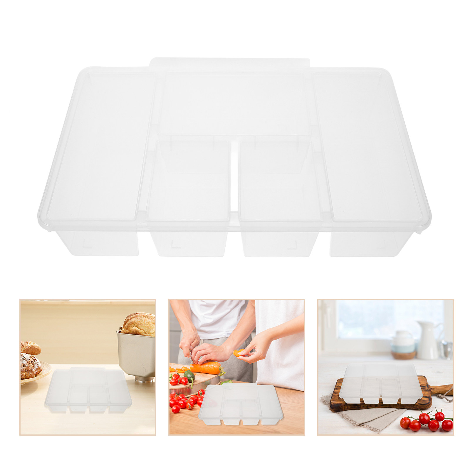 กล่องเก็บอาหารแบบแบ่งช่อง 5 ช่ - Food Platter Snacks บทวิจารณ์และราคา