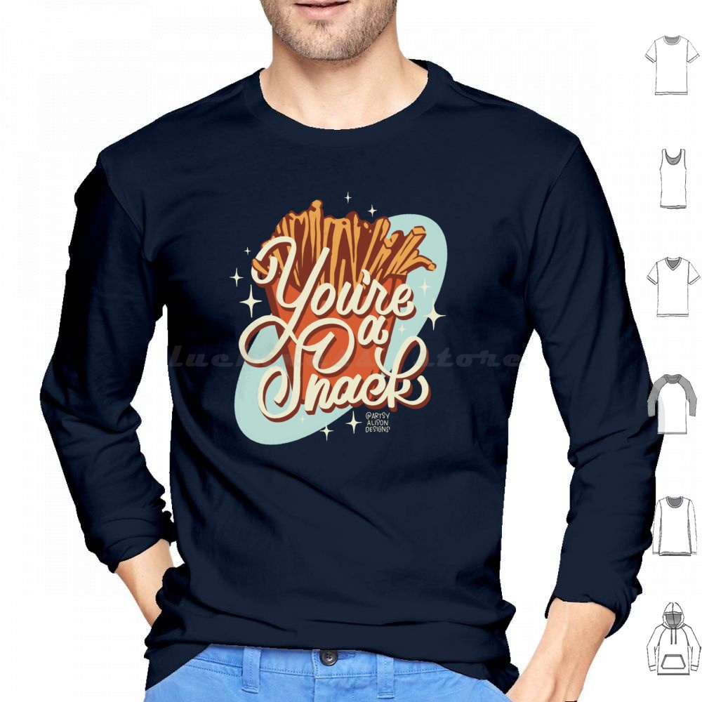 คุณเป็นเสื้อฮู้ดลายอาหารน่ารัก - Food Snacks Drawing บทวิจารณ์และราคา