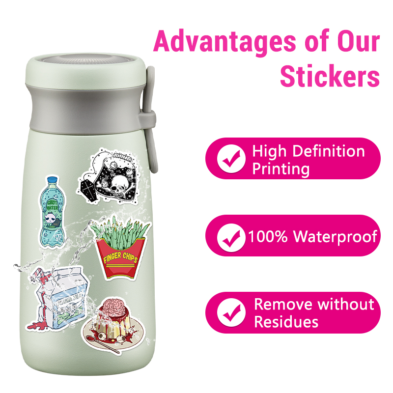 สติกเกอร์กันน้ำลายซอมบี้ 50 ชิ - Zombie Snacks บทวิจารณ์และราคา