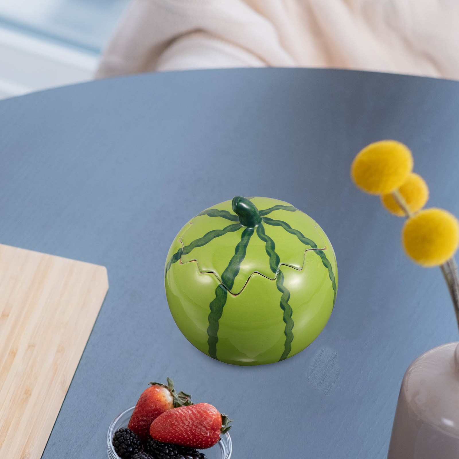 ชามเซรามิกรูปทรงแตงโมพร้อมฝาปิ - Food Platter Snacks บทวิจารณ์และราคา