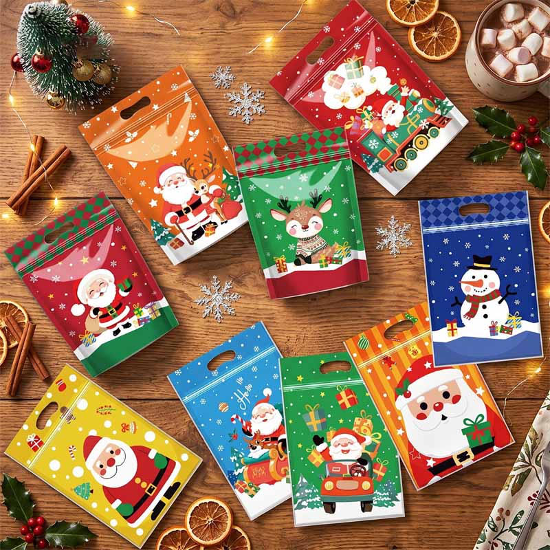 ถุงซิปล็อคการ์ตูนคริสต์มาส TET - Xmas Food Snacks บทวิจารณ์และราคา