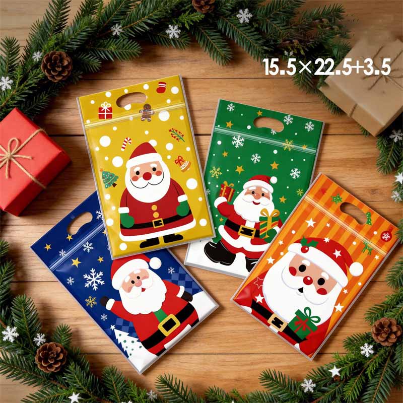 ถุงซิปล็อคการ์ตูนคริสต์มาส TET - Xmas Food Snacks บทวิจารณ์และราคา